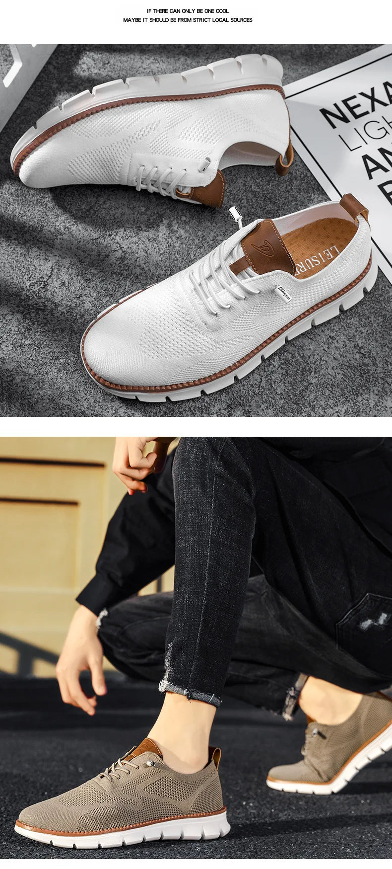 Men Casual Shoes Breeze Stylish Oxfords Fashion Formal Business Urban Breathable Shoes for Male Non Slip Dress Sneakers for Man