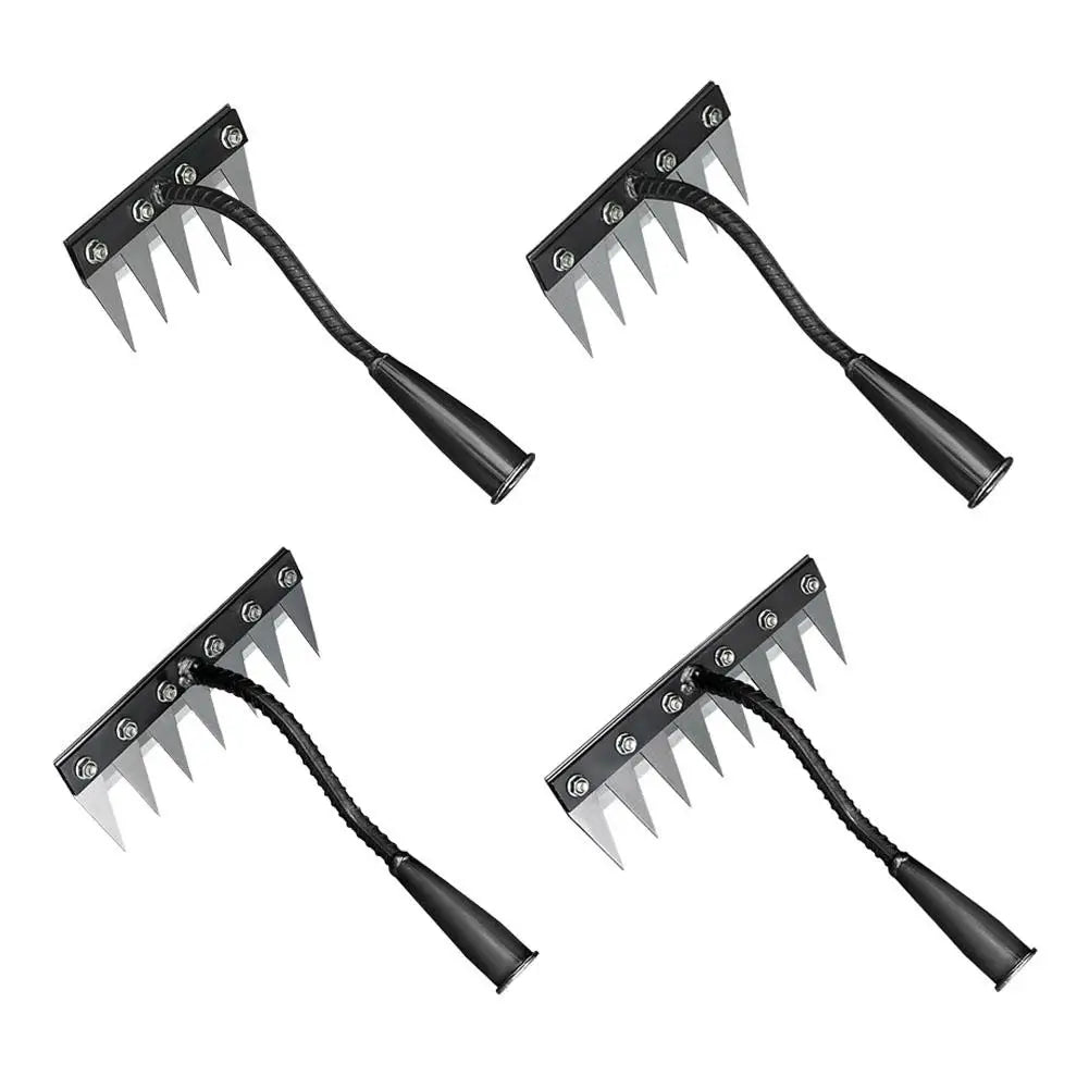 5/6/7/8 Garden Hoe Weeding Tool Digging Wild Vegetables Weeding Loosening Soil Agricultural Farm Tools Menggang Rake