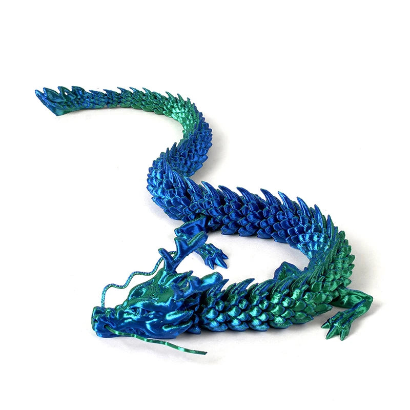 3D Printed Dragon Feathered Wyvern Dragon Articulated Fidget Dragon Home Office Decor Desktop Pet Desk Toy