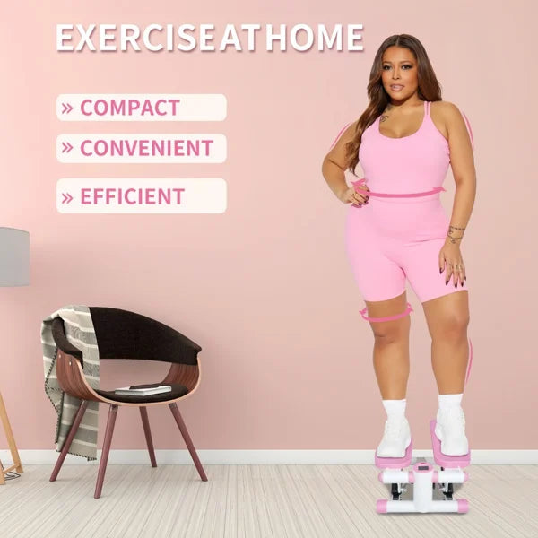 Mini Steppers for Exercise at Home, Stair Step Workout Machine, Full Body Cardio Equipment