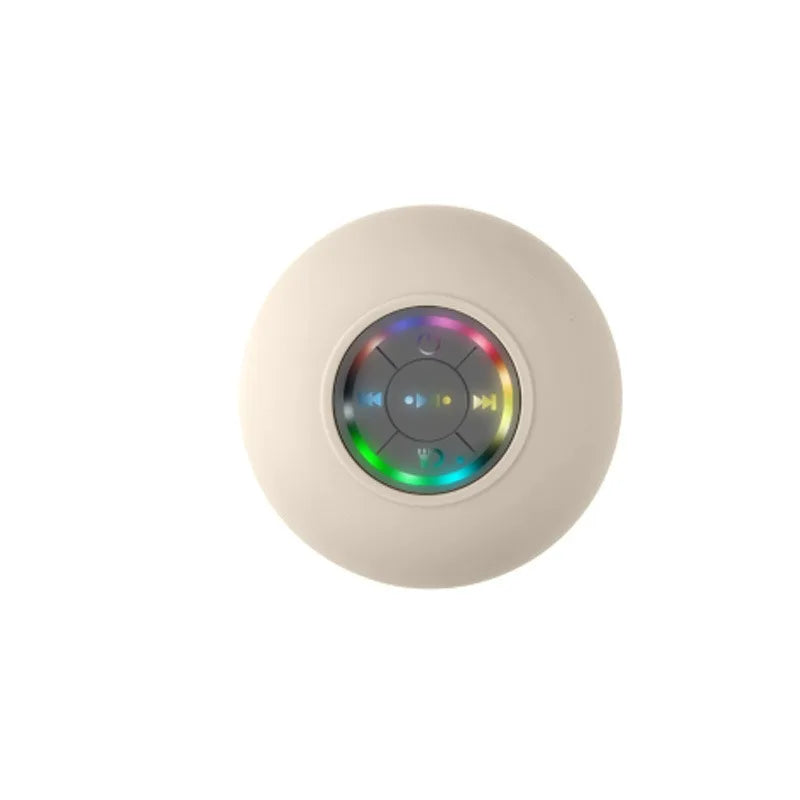 2025 Bathroom Waterproof Wireless LED Bluetooth Speaker Large Suction Cup Mini Portable Speaker Outdoor Sports Stereo Speaker