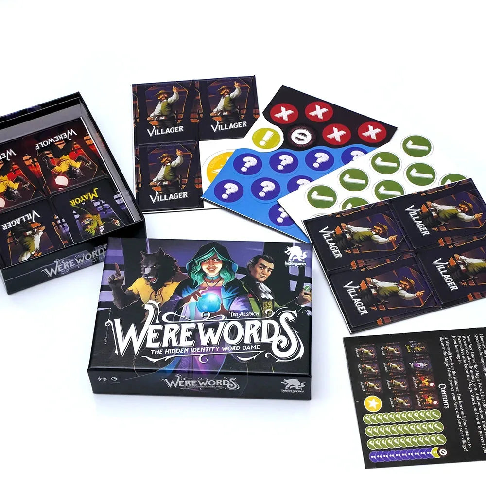 Werewords Board Game Fun for Families Engaging Social Deduction Great for Families Party Game for Word Game