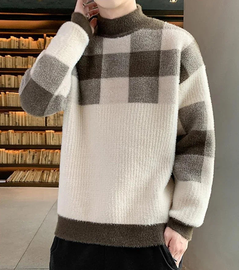 Pullovers Male Long Sleeve Autumnr and Winter Korean Style Knitwear Harajuku Clothing Deals 2025 Y2k Top Men's Knit Sweater