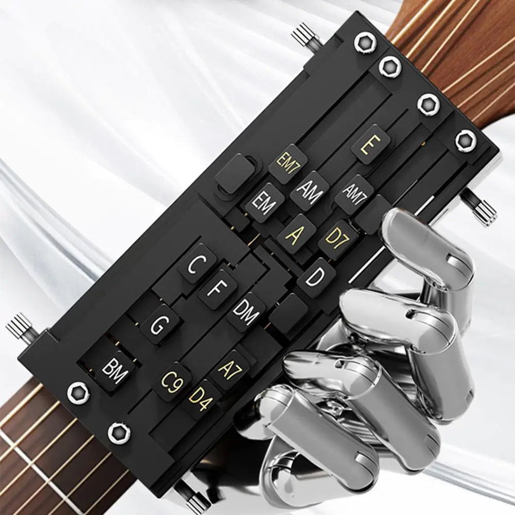 Guitar Aid Chords,Portable Guitar Learning System Teaching Beginner Trainer Practice Tools for Beginners Friends Family Adults