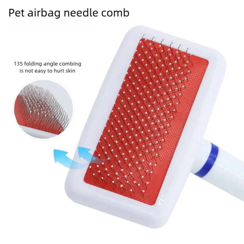 Pet Slicker Brush for Dogs Cats Massage Brush Deshedding Comb Grooming Brush for Poodle Maltese Puppy Kitten Guinea Pig Rabbit