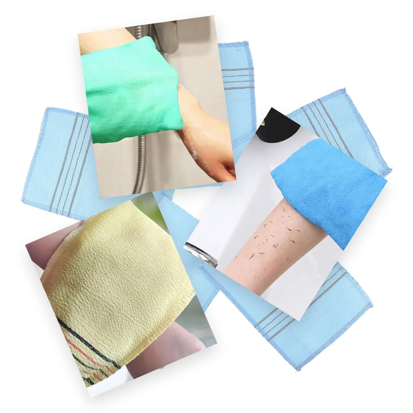 Scrub Towel Bath Bath Towel Cloth Massage Polyester Cotton Soft Towels Washcloth Body Italy Asian Exfoliating Bath