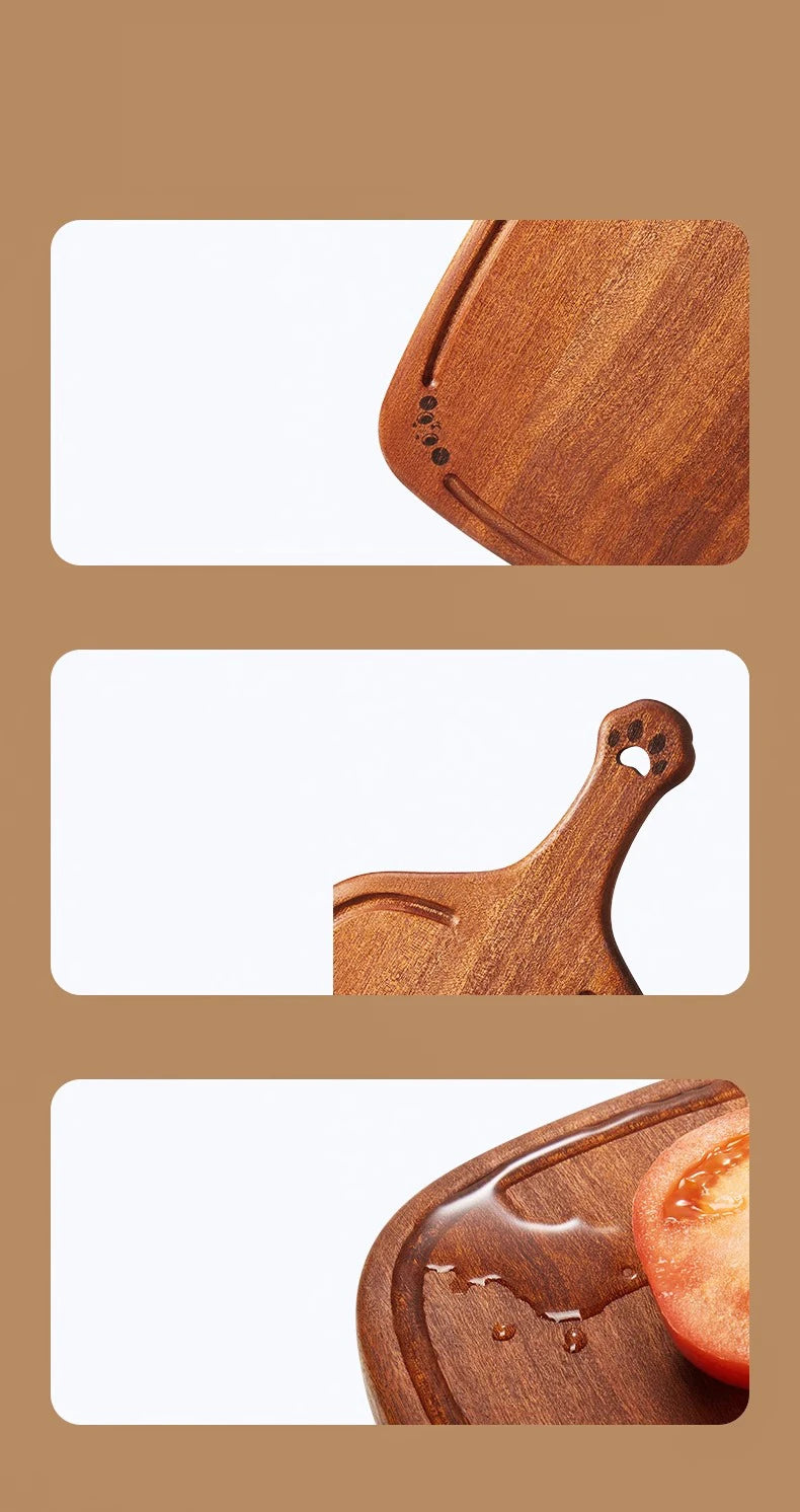 COOKER KING Wooden Kitchen Board Household Pizza Bread Fruit Steak Profession Cutting Board Hangable Kitchen Tool in Stock