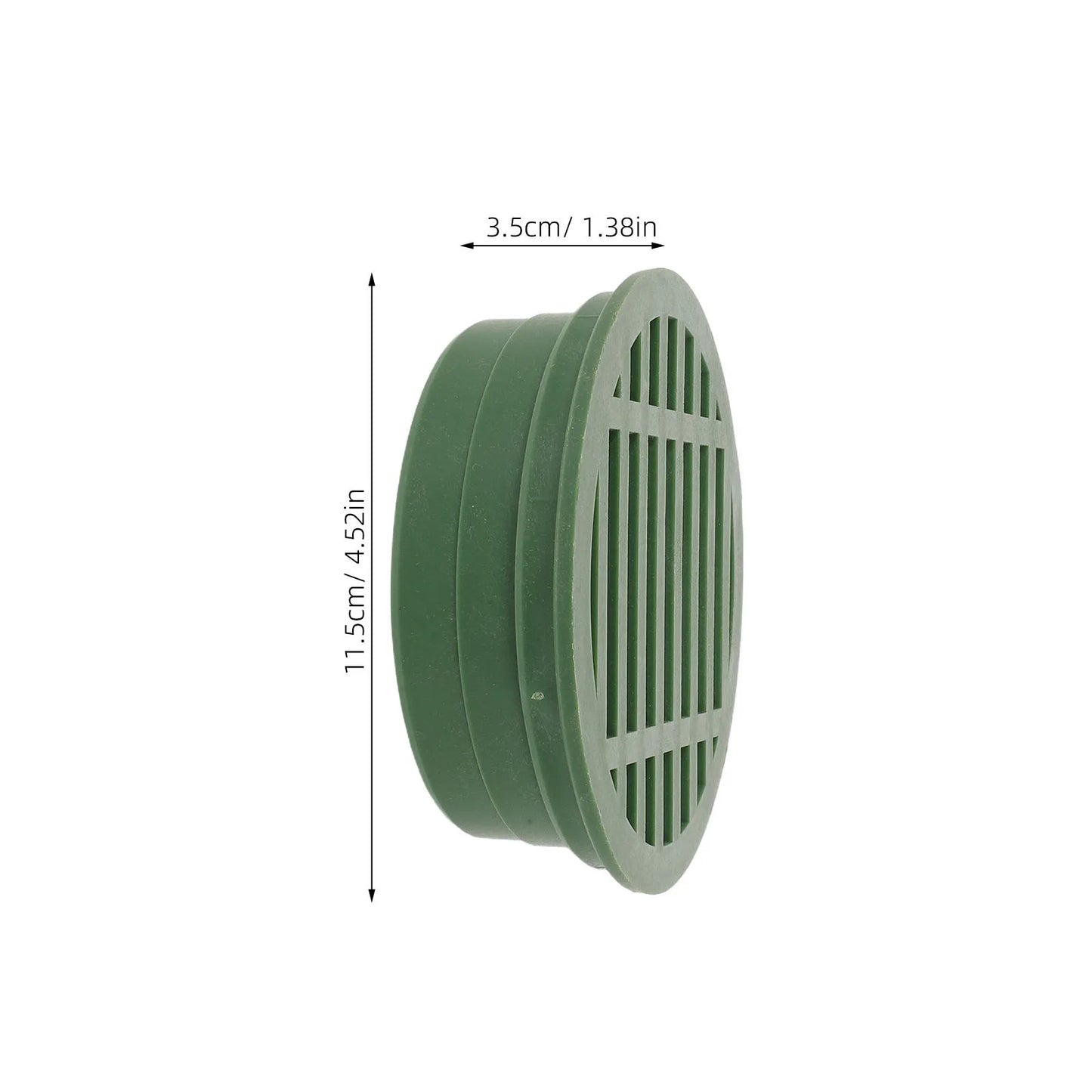 Green 4" Round Plastic Garden Drain Grate For Outdoor Landscaping Lawn Horticulture Planter Drainage Landscape Drain