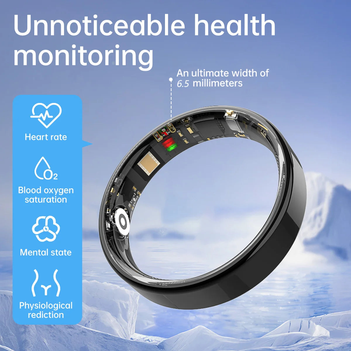 2025 New Health Smart Ring For Android IOS BT Call Heart Rate Blood Pressure Monitor 5ATM Waterproof Men Women For Xiaomi Gift