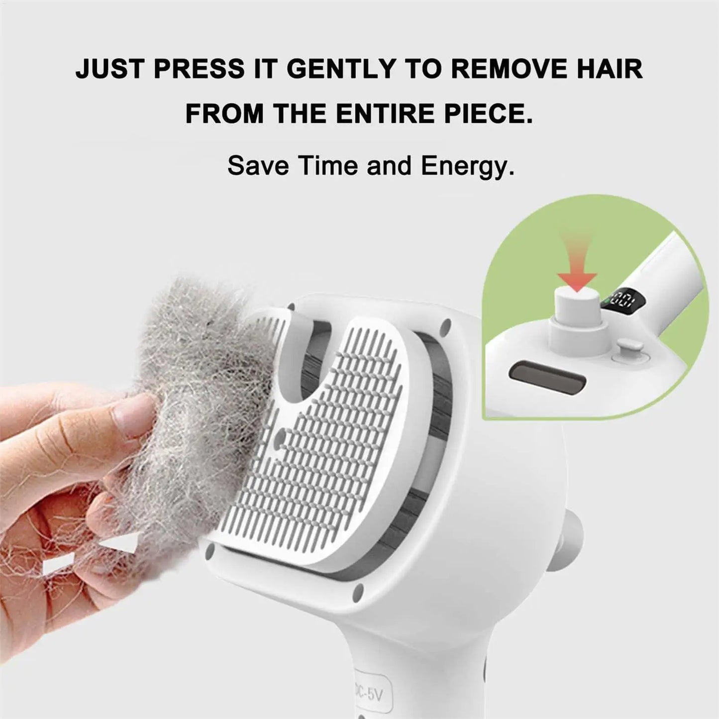 Dog Brush for Grooming Portable Pet Hair Removal Comb Electric Pet Spray Grooming Comb Cleaning Steam Brush Pet Supplies