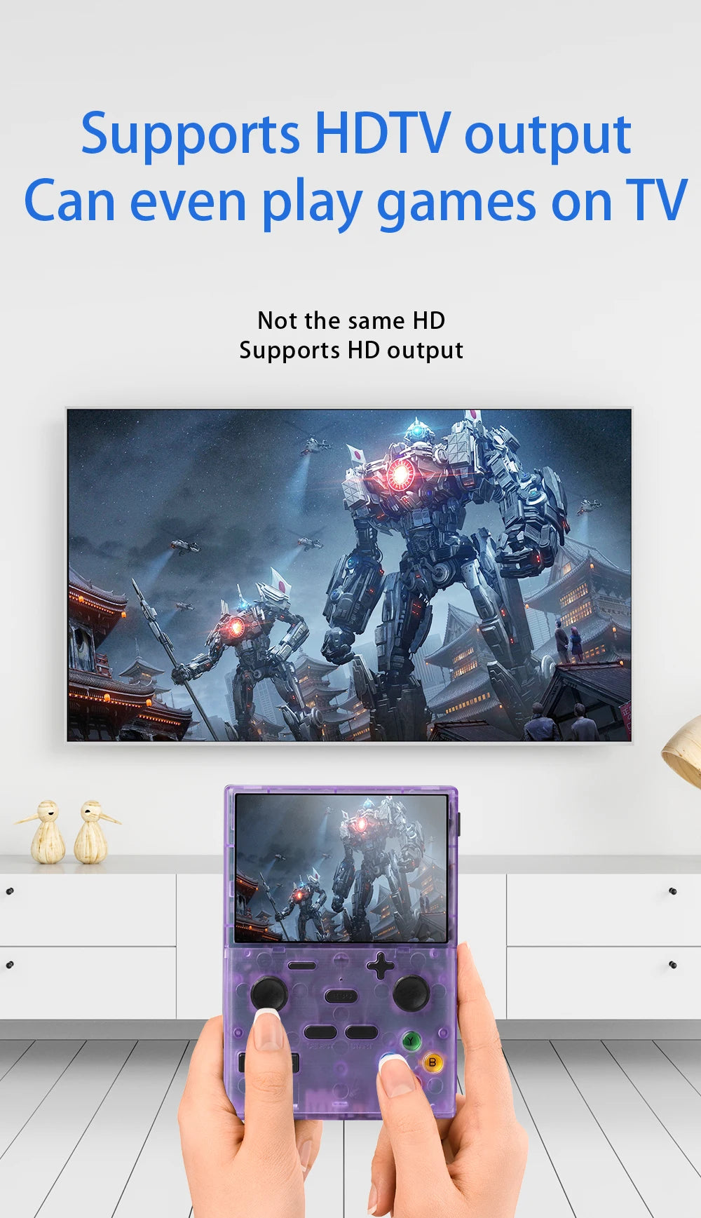 XGB35 Game Console 40000+Games 3.5'' Hd screen Wireless dual controller, two-player battle Play games on TV  Linux System