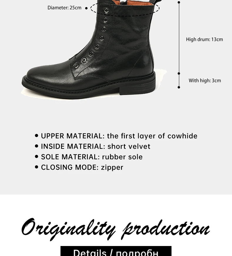 Ods Chelsea Boots High-top Boots Wear-resistant Breathable Fashion Trend Versatile Round Toe Casual Non-slip Spring and Autumn