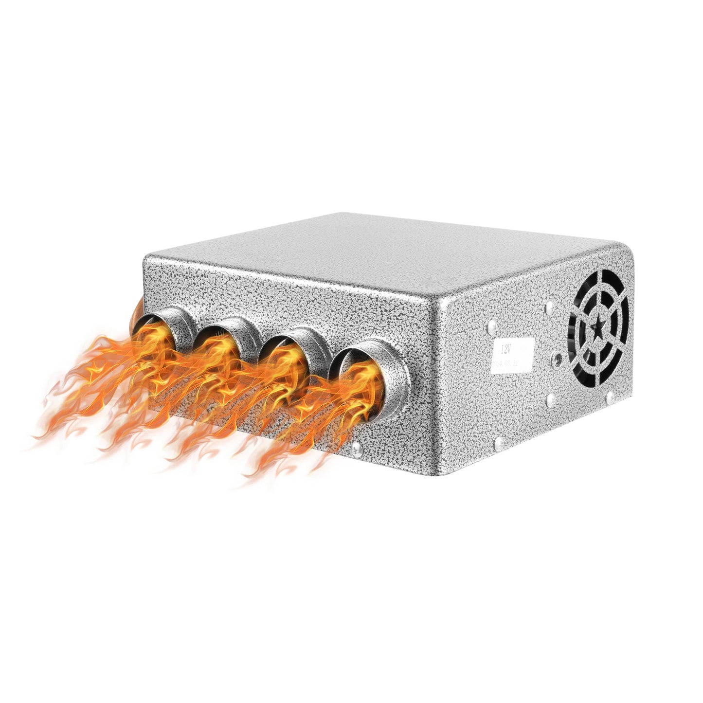 12V Universal Car Heater, Portable 8A Auto Heater with 4 Hoses, Fast Heating On-board Heater, Car Accessories
