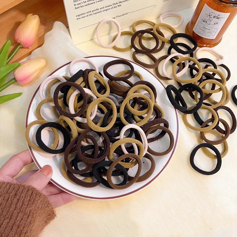 Fashionable and High Elastic Rubber Bands For Women's Headbands Sports Headbands Headwear Decorations High-Quality Headbands