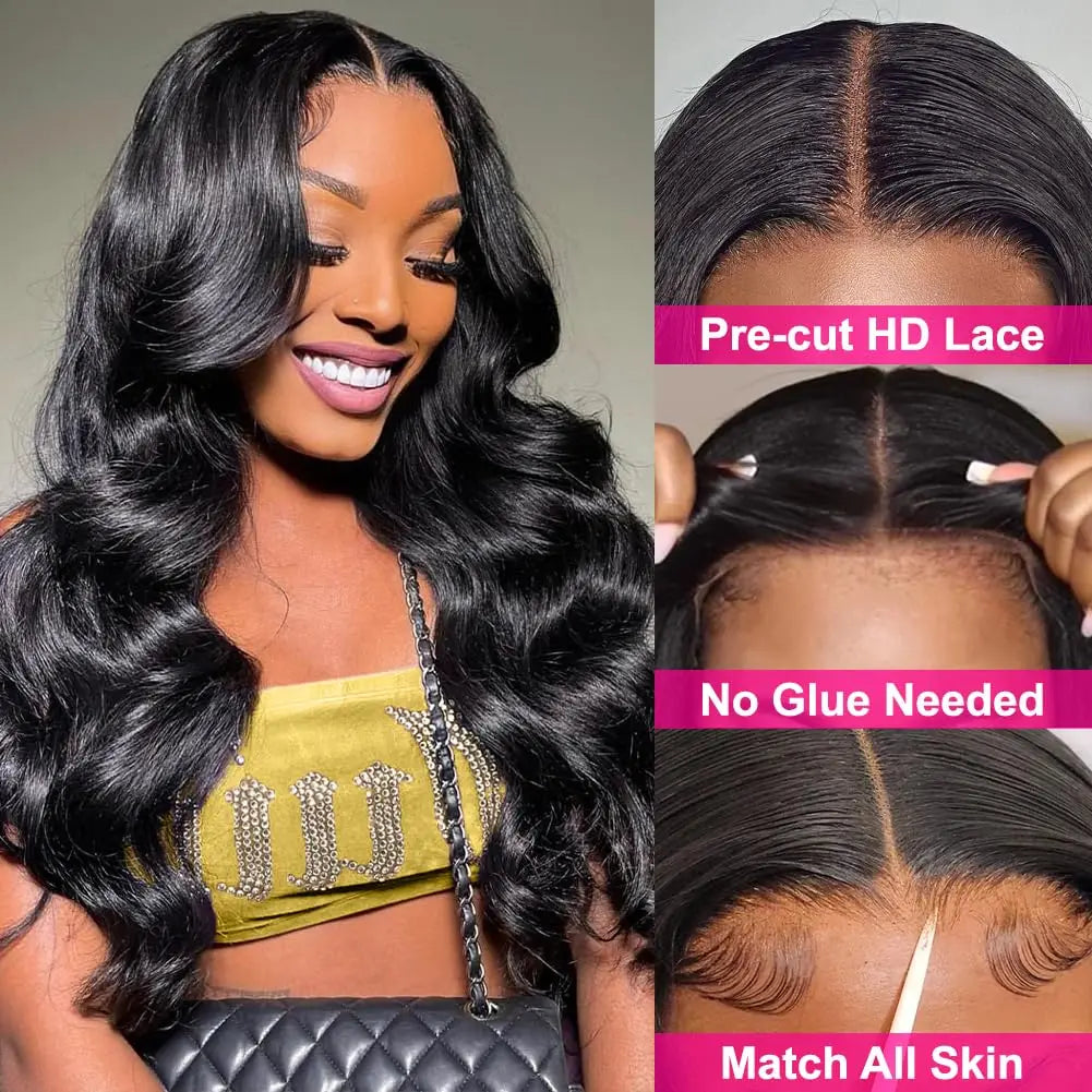 180 Density 36 38Inch Wig Human Hair For Women 13x4 Body Wave Lace Front Wig 13x6 Body Wave Lace Frontal Wig Brazilian Hair
