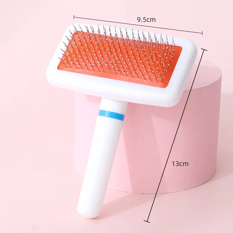 Pet Slicker Brush for Dogs Cats Massage Brush Deshedding Comb Grooming Brush for Poodle Maltese Puppy Kitten Guinea Pig Rabbit