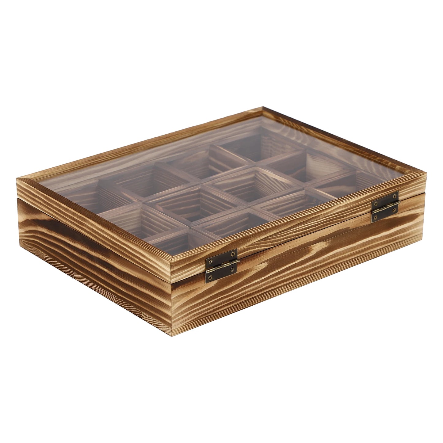 Retro Style Wooden Spice Box Wooden Spice Box with 12 Containers Storage Cans Spice Fit Box