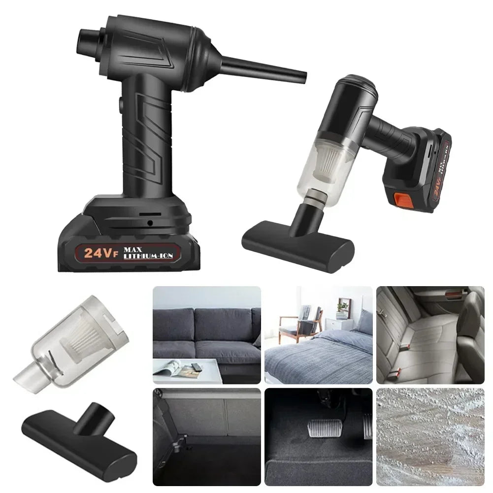 1PCS 300W Wireless Car Vacuum Cleaner Portable Handheld Car Cleaning Machine Rechargeable 12000PA Strong Suction Vacuum Cleaner