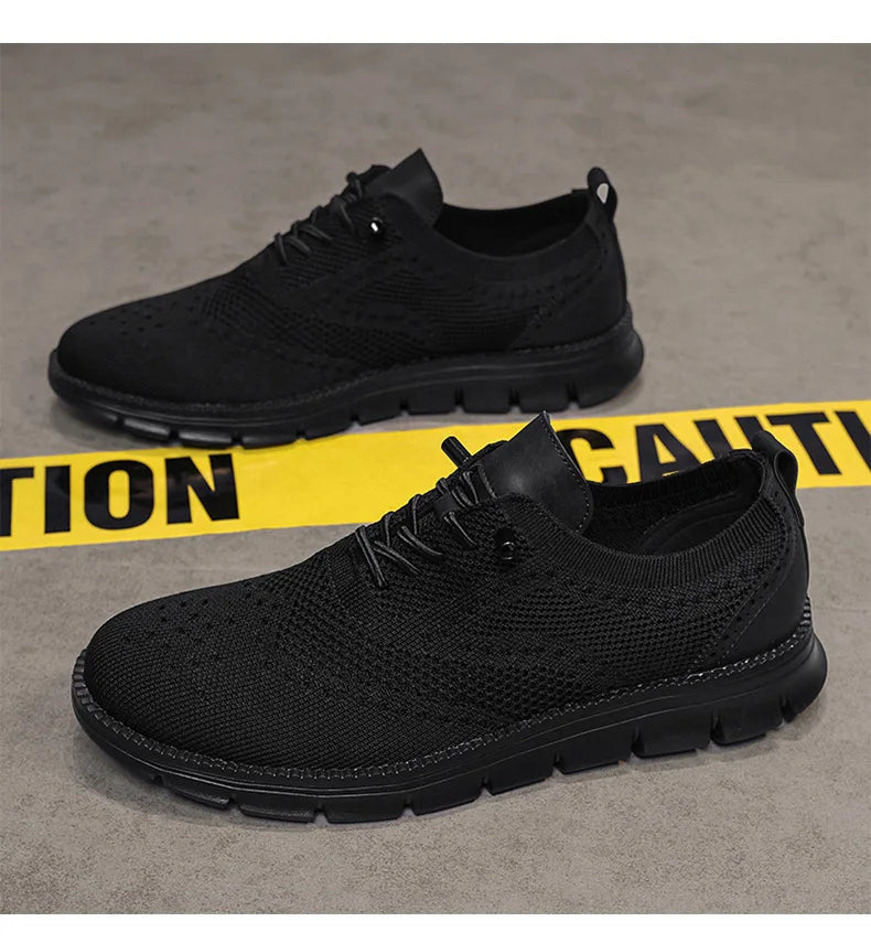 Men Casual Shoes Breeze Stylish Oxfords Fashion Formal Business Urban Breathable Shoes for Male Non Slip Dress Sneakers for Man
