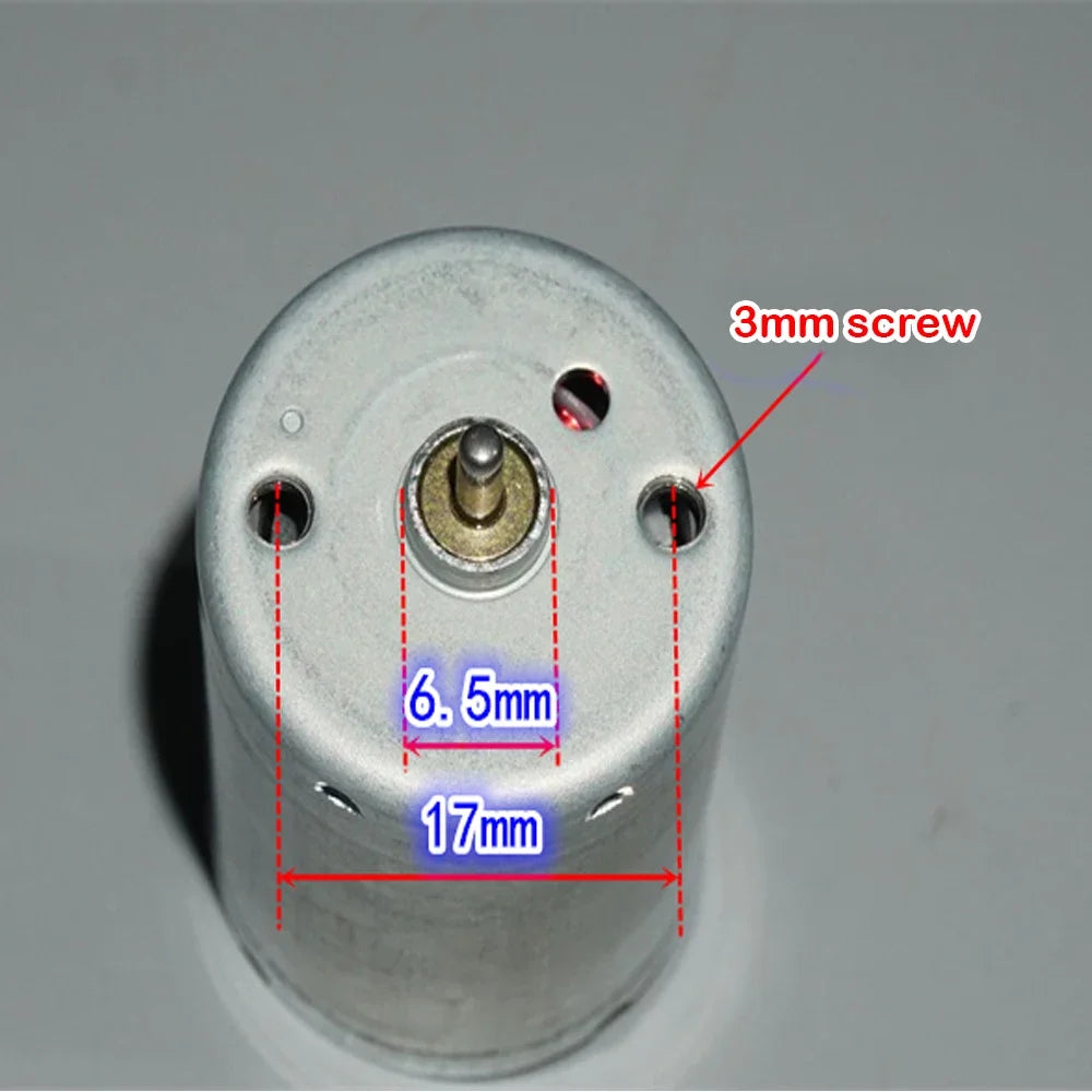 MABUCHI 370 Motor RK-370CA-26100 Electric Motor DC 3V-6V 10600RPM Large Torque High Speed Carbon Brush Mute Motor Boat Car Model