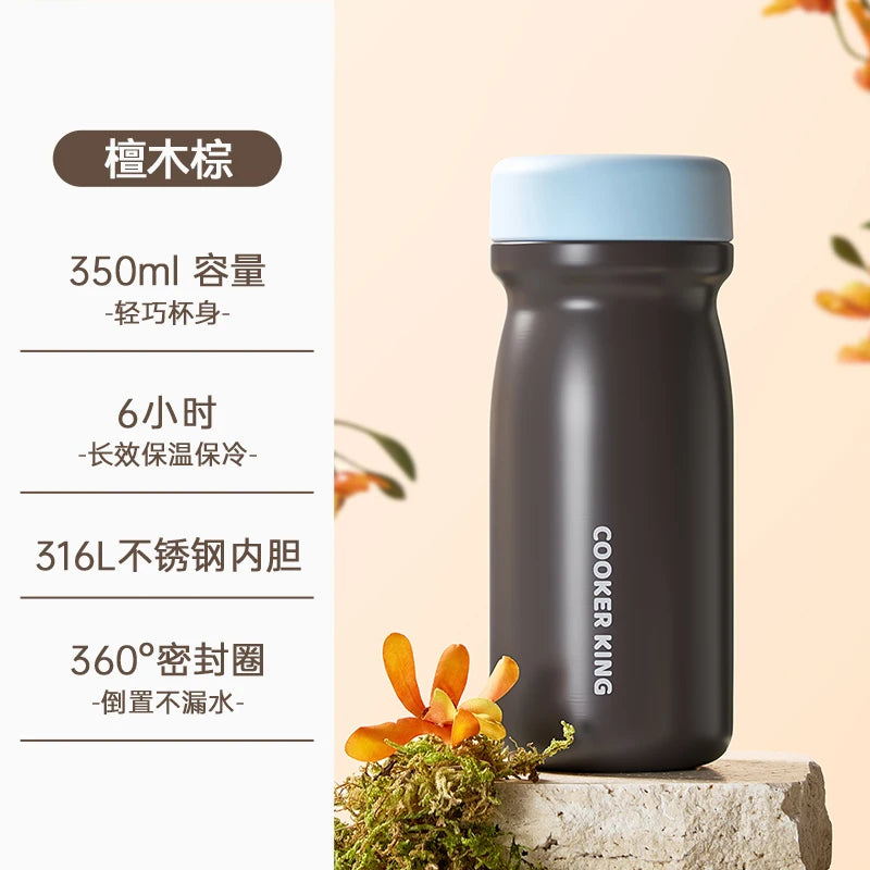 COOKER KING Leakproof Thermos for Travel Commuting Office Use Keep Your Beverages at Desired Temperature Stainless Stee