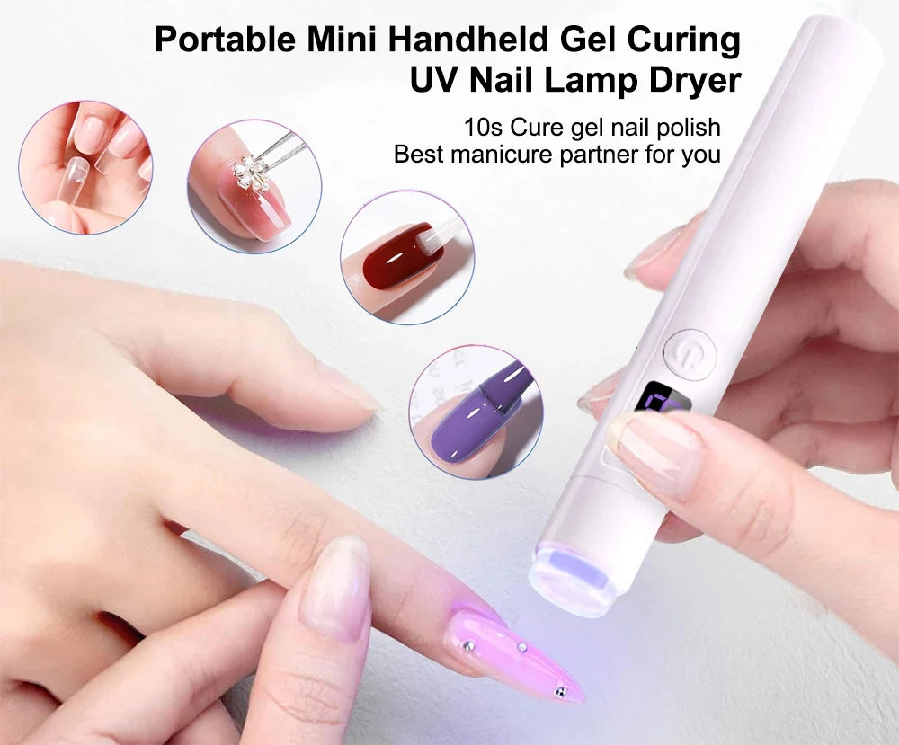 Mini Nails Drying Light UV LED Nail Lamp Mini UV With Stand For Manicure Portable Nail Dryer Stand Lamp Professional Ultraviolet