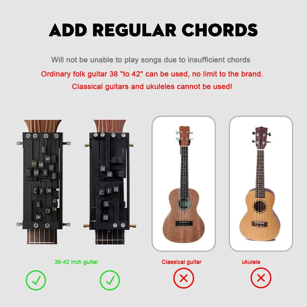 Guitar Auxiliary Artifact Folk Guitar Playing And Singing Chord Practice Automatic Transmission One Key Chord Player