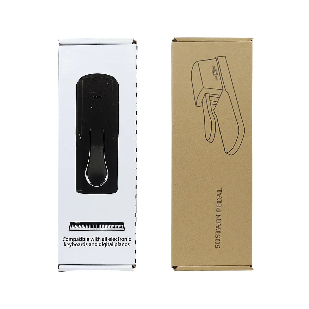 Piano sustain pedal, electronic organ, digital synthesizer switch, metal foot pedal, universal musical instrument accessories