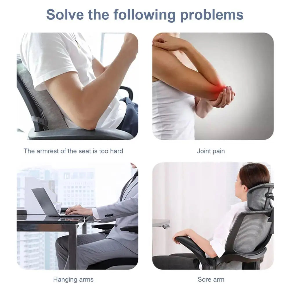 Arm Rest Cover Elbow Armrest Pads Comfortable Support Chair Elbow Pads with Adjustable Straps for Office Chairs Wheelchairs