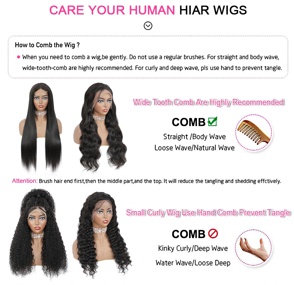 46 Long Inch Deep Wave Wig 13x4 13x6 HD Lace Frontal Pre Plucked Brazilian Natural Black Curly Wave Human Hair Wigs For Women