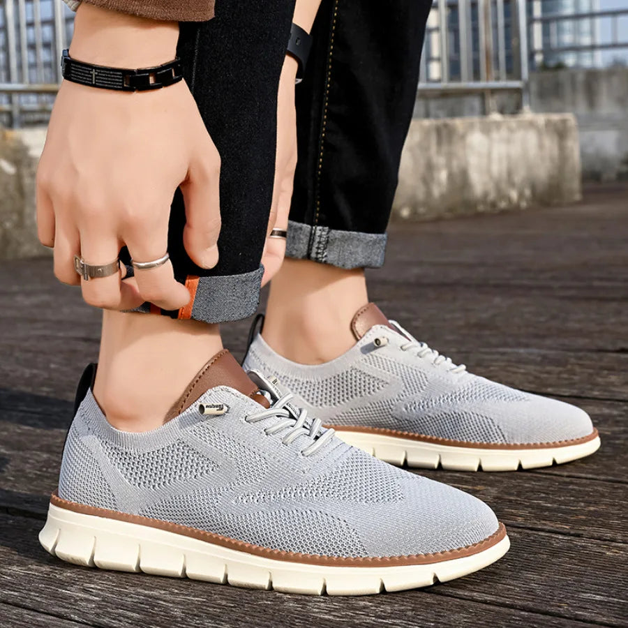 Men Casual Shoes Breeze Stylish Oxfords Fashion Formal Business Urban Breathable Shoes for Male Non Slip Dress Sneakers for Man