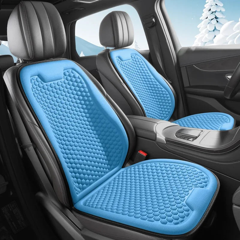 Breathable Comfortable Summer Cool Ice Silk Car Seat Cushions with 3D Spherical Protrusions Soft for Most Cars