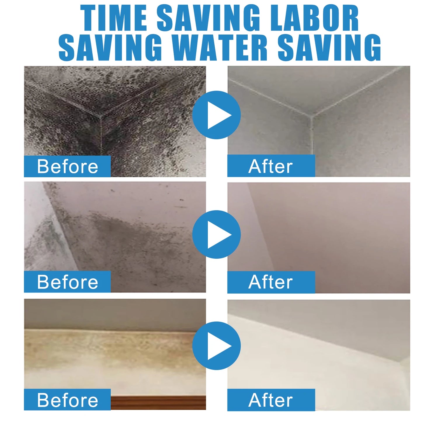 Wall Mildew Remover Mildew Stain Remover Spray Active Mildew Mould Removal Foam Spray Long-lasting Effect Wall Mold Remover