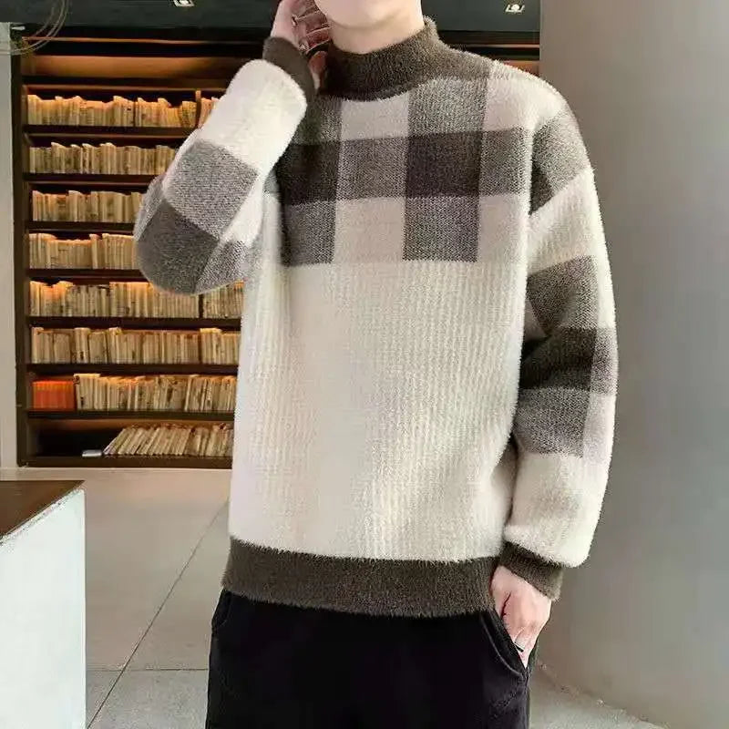Pullovers Male Long Sleeve Autumnr and Winter Korean Style Knitwear Harajuku Clothing Deals 2025 Y2k Top Men's Knit Sweater