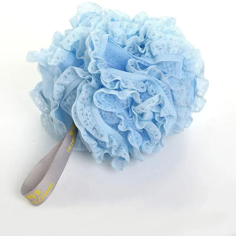 Soft Bath Scrub Bath Ball Body Clean Bath Puff Bathroom Supplies  Flower Scrubbing Bubble Shower Mesh Sponge Back Brush