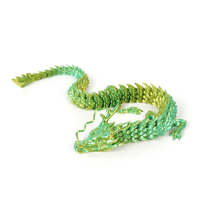 3D Printed Dragon Feathered Wyvern Dragon Articulated Fidget Dragon Home Office Decor Desktop Pet Desk Toy