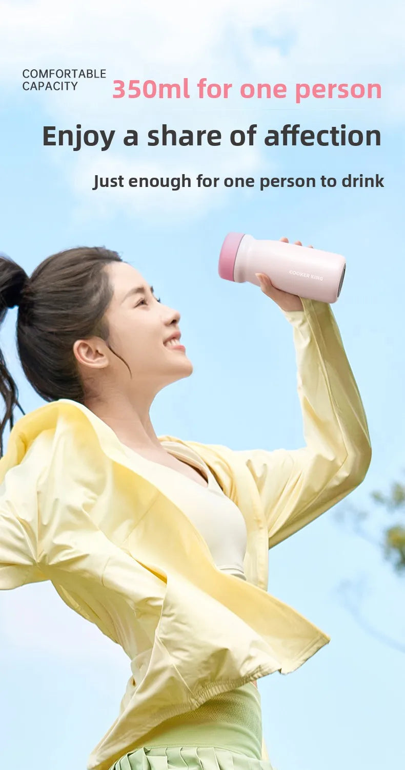 COOKER KING Leakproof Thermos for Travel Commuting Office Use Keep Your Beverages at Desired Temperature Stainless Stee