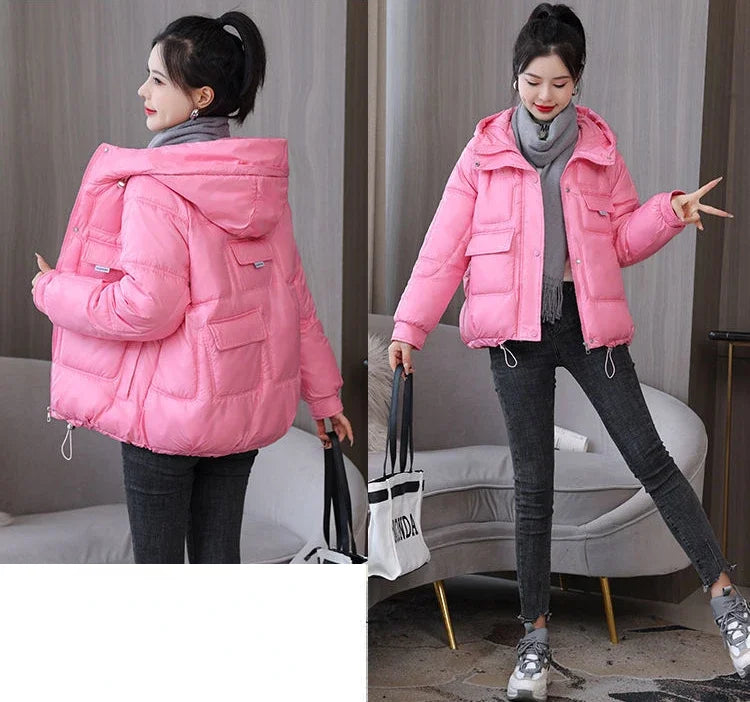 Loose Casual Short Padded Coats for Women Cotton Parkas Woman Great Warm Winter on Sale Discount Fashion 2025 Quilted Jackets
