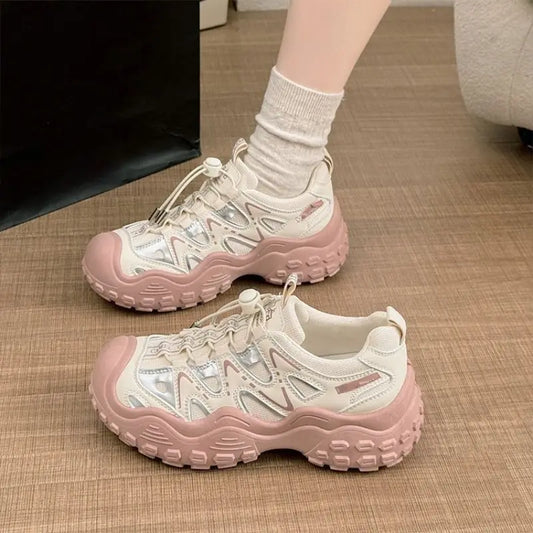 Woman Footwear Sneakers Athletic Sports Fashion 2025 H Deals Comfortable and Elegant New High Quality Dad Shoes for Women Light