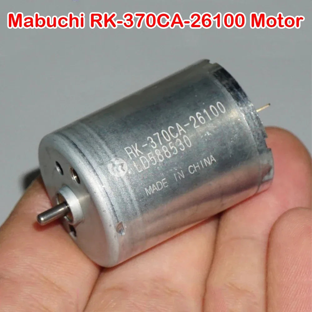 MABUCHI 370 Motor RK-370CA-26100 Electric Motor DC 3V-6V 10600RPM Large Torque High Speed Carbon Brush Mute Motor Boat Car Model