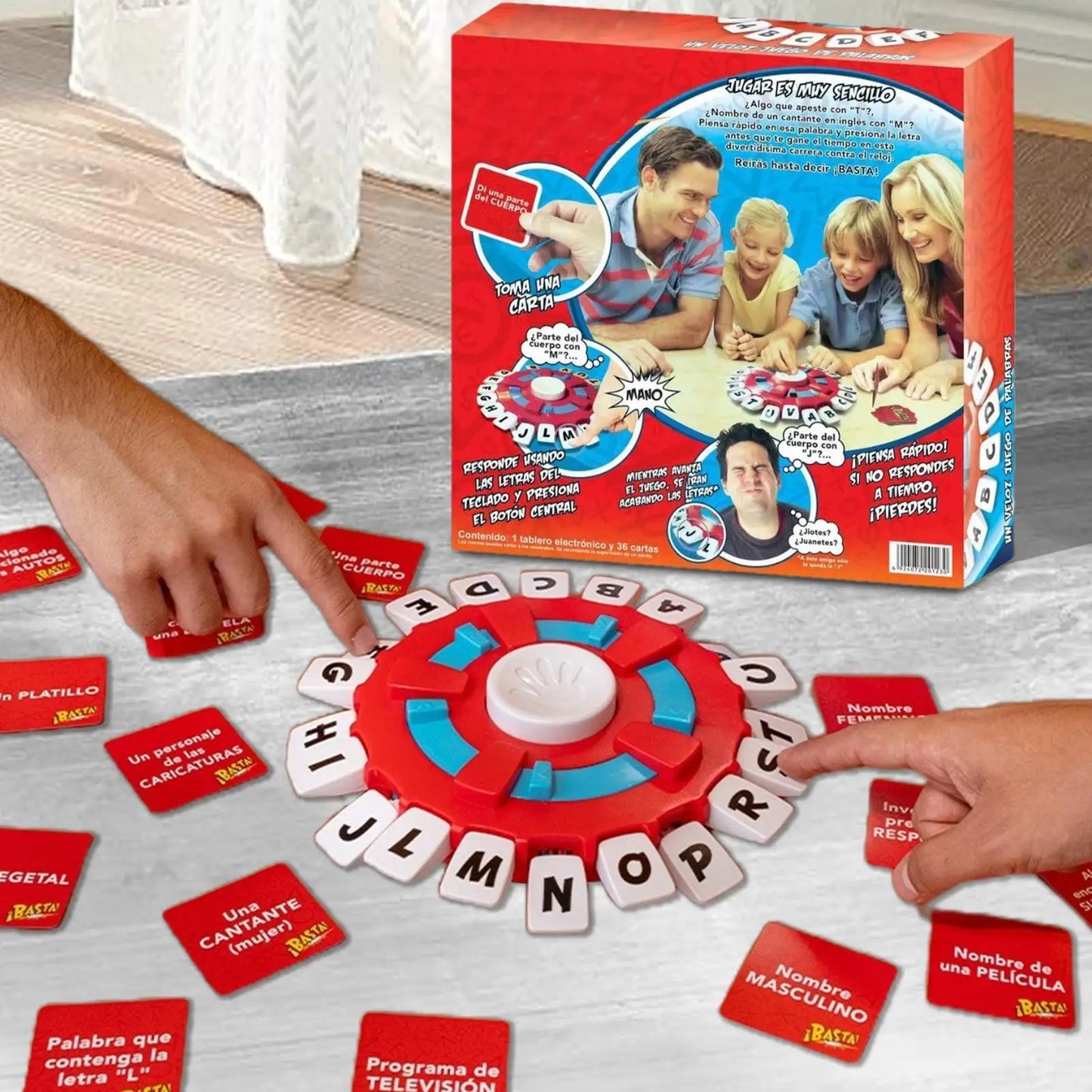 NEW Children Spanish Word Game Fast Paced Family Board Game Letter Pressing Party Games  Enhance Vocabulary Skills