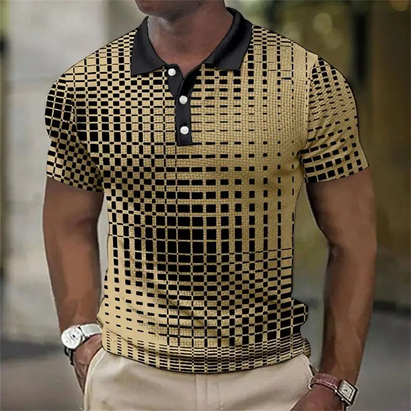 New Trending Men Summer Short Sleeve Fashion Casual Polo Shirt .