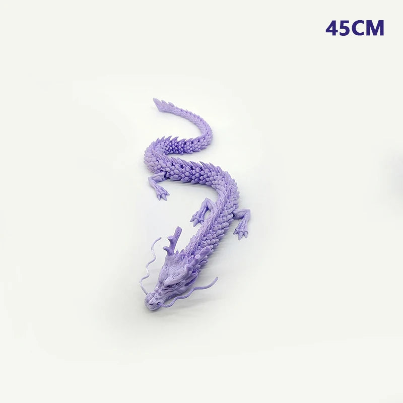 3D Printed Dragon Feathered Wyvern Dragon Articulated Fidget Dragon Home Office Decor Desktop Pet Desk Toy