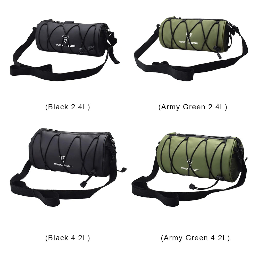 2.4/4.2L Frame Pannier Bag Large Capacity Bike Handlebar Bag with Side Mesh Storage Pocket for Road Mountain Bike Cycling Travel