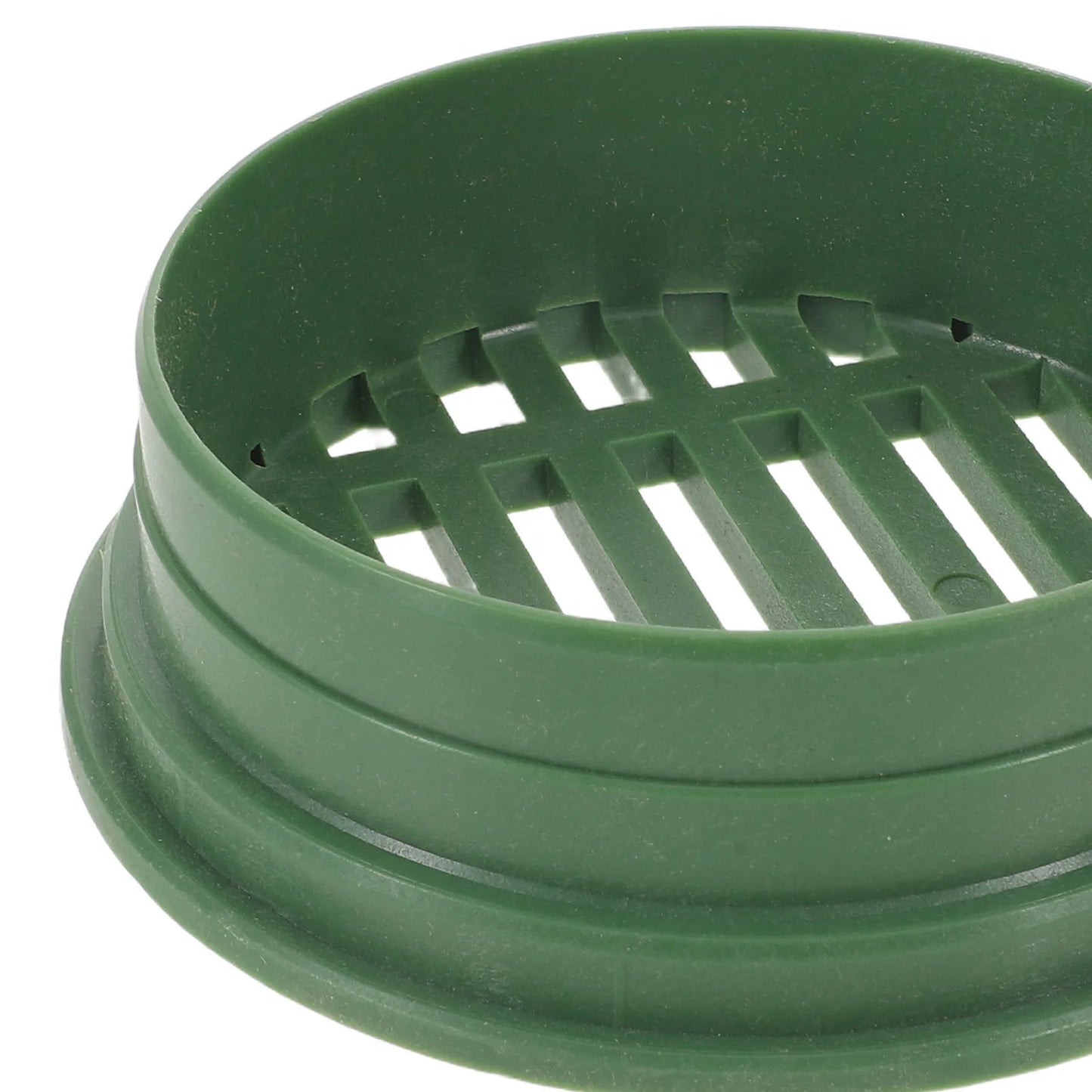 Green 4" Round Plastic Garden Drain Grate For Outdoor Landscaping Lawn Horticulture Planter Drainage Landscape Drain