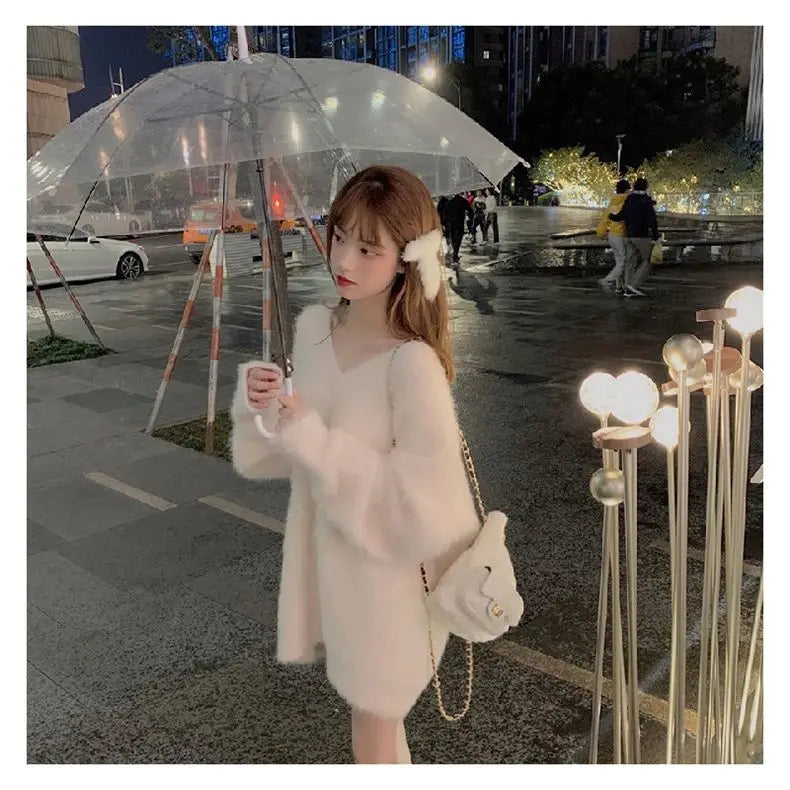 Pullovers Women Tender Loose Harajuku Chic Stylish Femme Korean Style Student Soft Elegant Aesthetic All-match Friends Casual