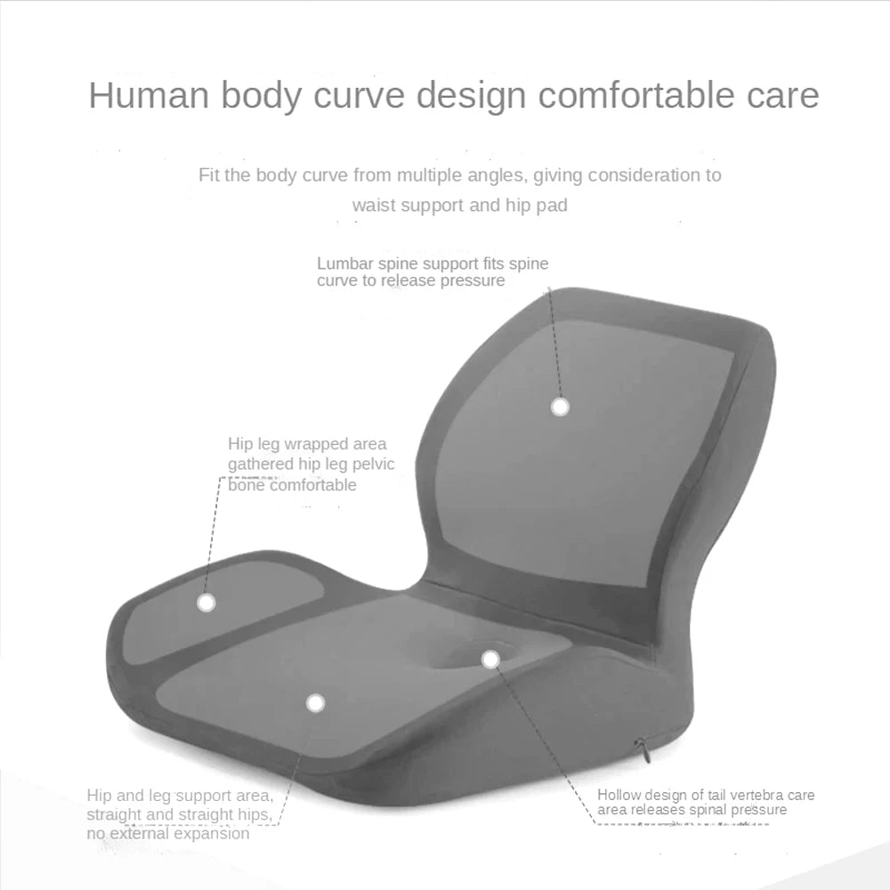 1Pcs Seat Cushion for Office Chairs - Momery Foam Chiar Cushion for Tailbone Pain Relief,Back Pain,Long Sitting Pressure Relief