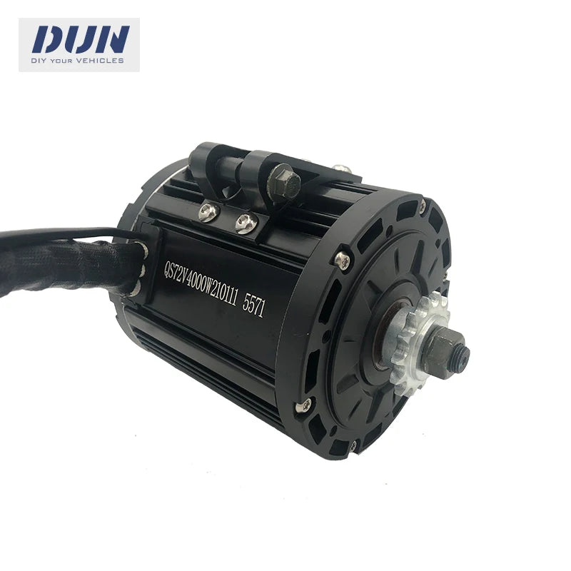 QS138 4KW 90H 72V peak 13KW Mid-Drive Motor with EM260s and DKD Display T08 ThrottleFor Light Motorcycle Dirtbike Moped