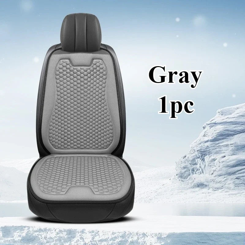 Breathable Comfortable Summer Cool Ice Silk Car Seat Cushions with 3D Spherical Protrusions Soft for Most Cars