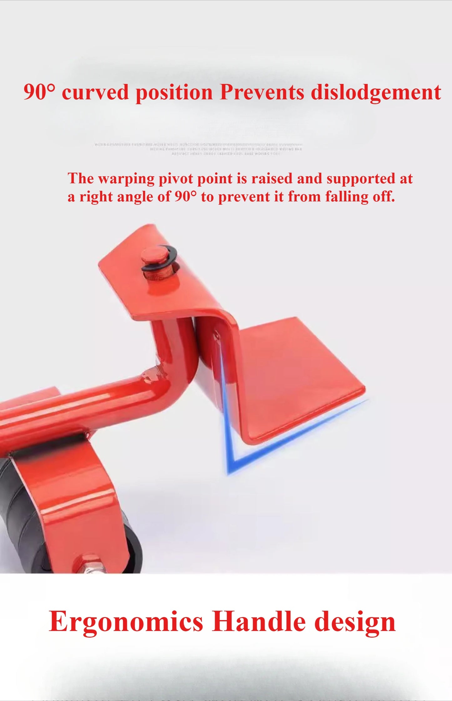 1Set Heavy Duty Furniture Lifter Mover Roller with Wheel Bar Moving Device Lifting Helper Furniture Moving Transport Tool